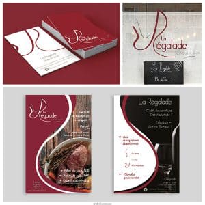 logo ; carte de visite ; flyer pour restaurant Oise